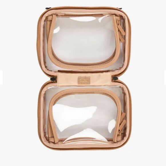 NWT Calpak Small Clear Cosmetics Case in
Caramel - Picture 3 of 5